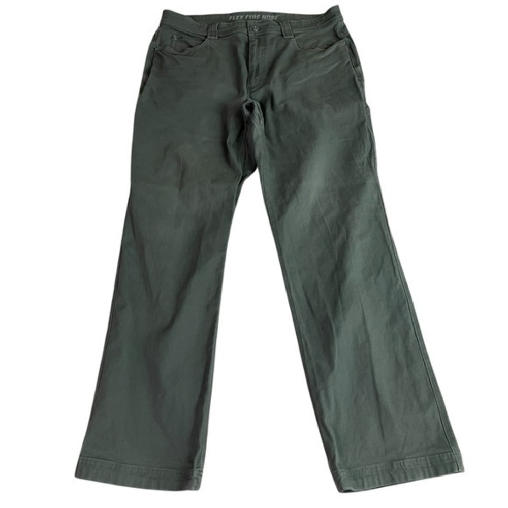 Duluth Trading Co Flex Fire Hose Pants Men’s 38x34 Relaxed Fit Gray